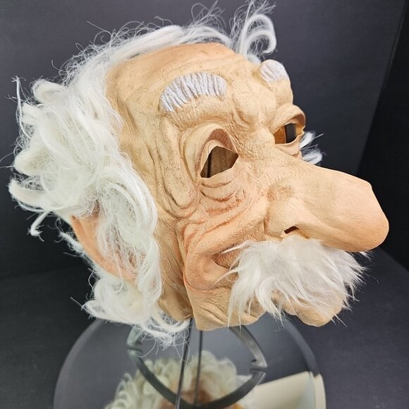 Vintage Cesar 81 Albert Einstein Mask Rubber Latex Halloween Mask One Size Adult - Picture 2 of 16